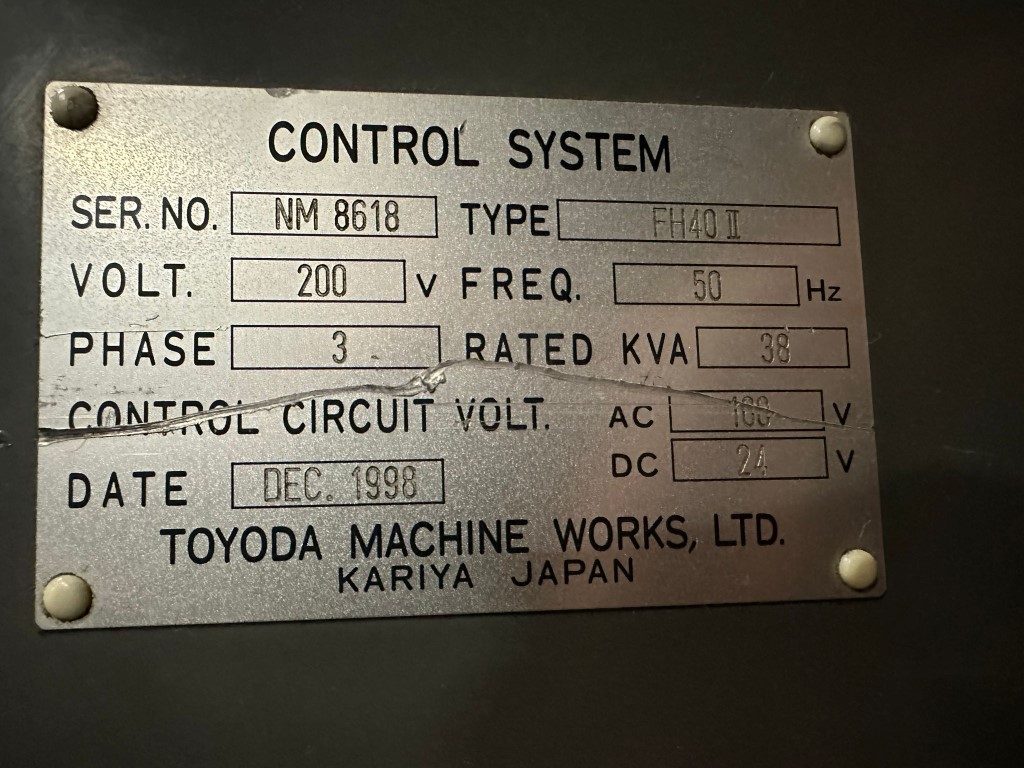 Toyoda FA-400, Machine ID:9189